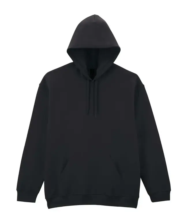Hanorac cu glugă Gildan Softstyle GISF500, Black