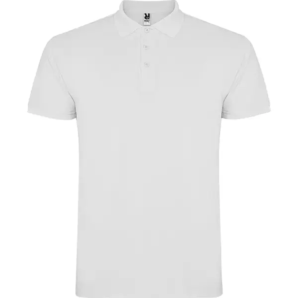 Tricou polo Roly Star PO6638, Alb